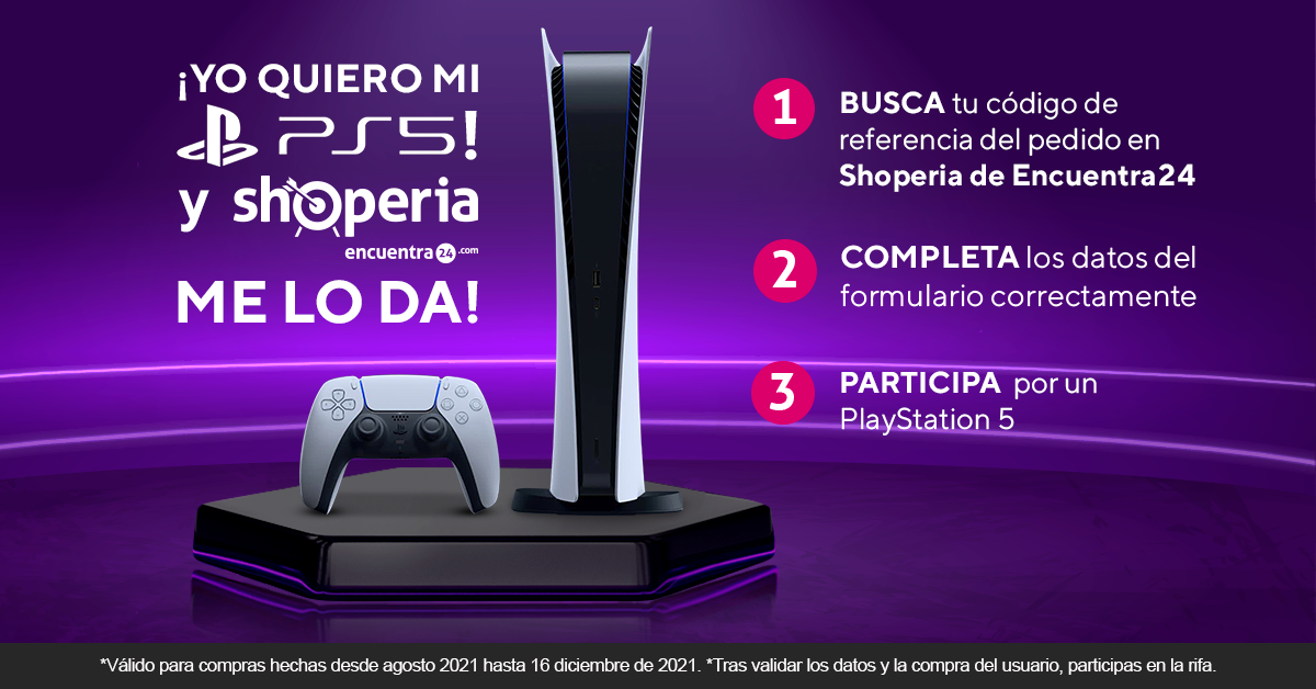 SHOPERIA LANZA RIFA VIRTUAL DE PLAYSTATION 5