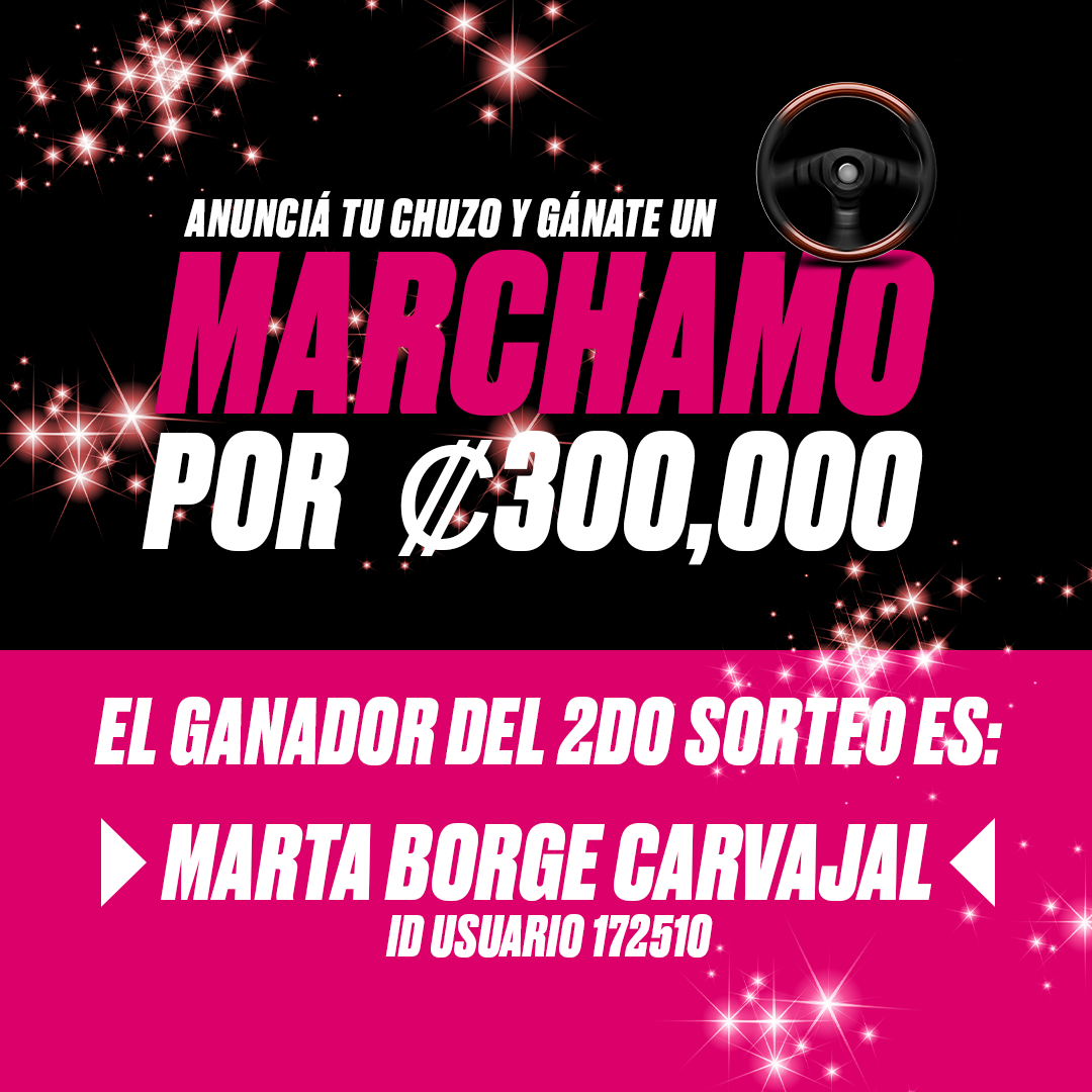 Ganadora del segundo sorteo: #QuieromiMarchamo 2021