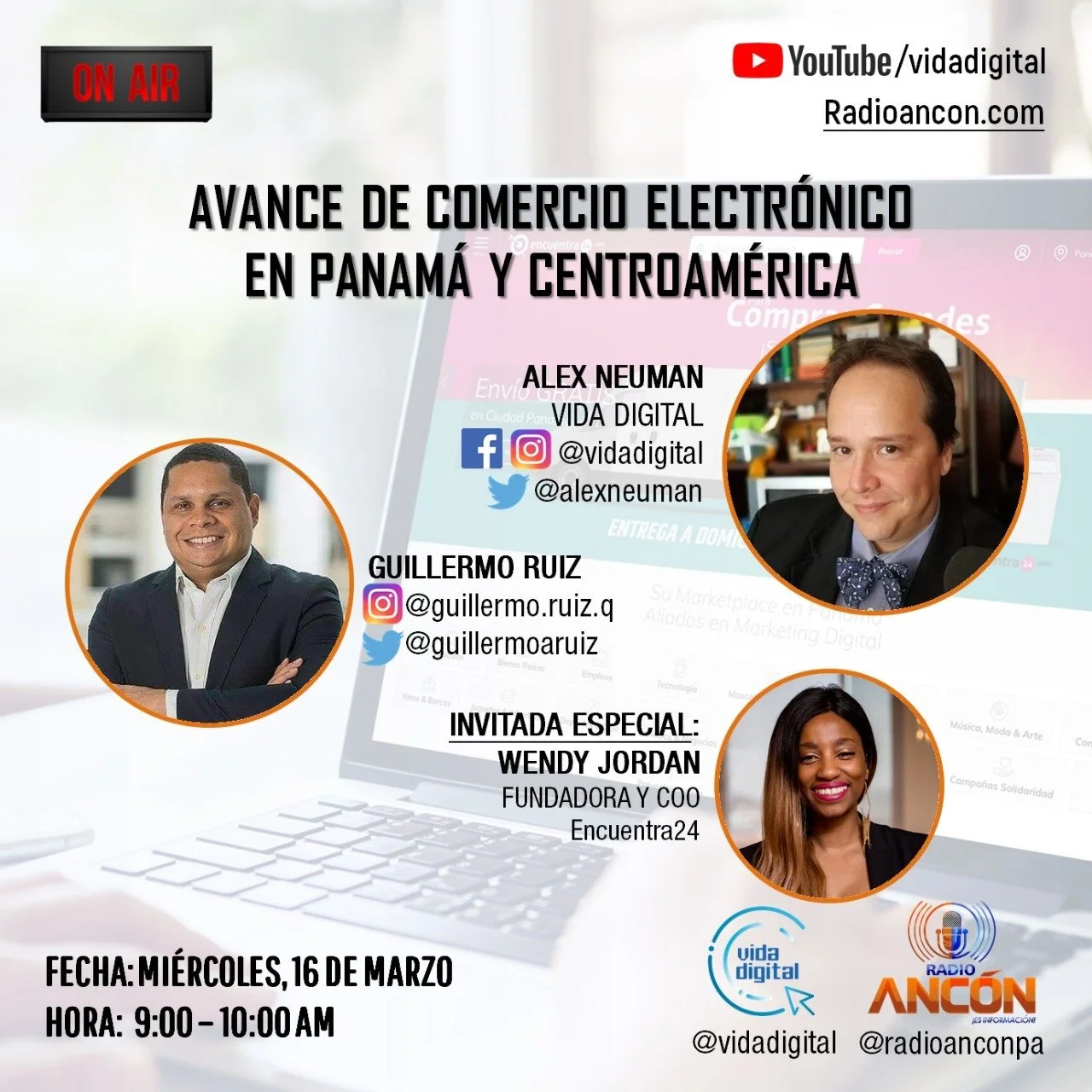 Entrevista Radio Ancón: Comercio electrónico a través de Encuentra24